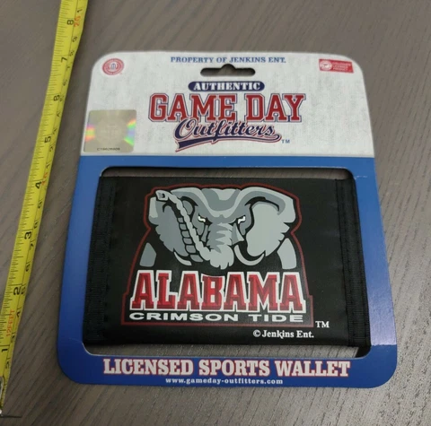 Officially Licensed Alabama Crimson Tide Mascot Men's Tri-Fold Wallet - New Cover