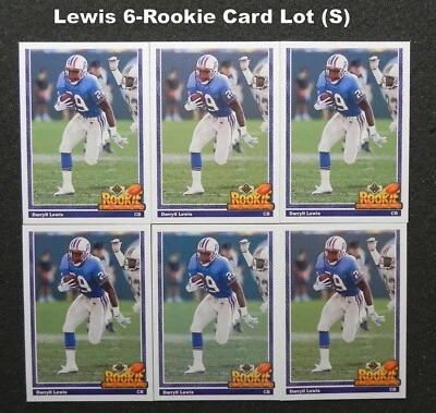 Darryll Lewis 6-Rookie Card Lot 1991 Upper Deck #617 _ Exact Lot (S) - Image 1 of 2
