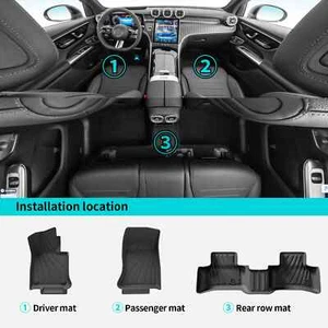 Car floor mats cargo/trunk mats for Mercedes Benz GLC 5-seater left-hand drive - Picture 1 of 23