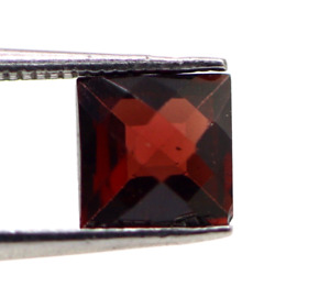 0.83 Ct Ceylon Natural Pyrope Garnet Loose 5 MM Unheated Square Faceted Gem