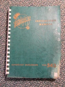 Manual de instrucciones del osciloscopio Tektronix 543 - Imagen 1 de 7