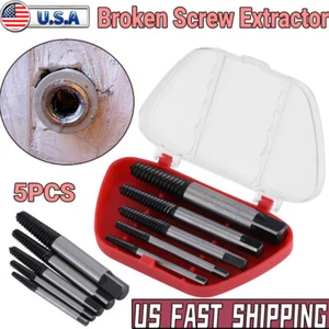 5 Pcs Broken Screw Extractor Set Damaged Easy Take Out Removing Tool - Picture 1 of 12