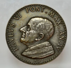 PAOLO VI 1963-1978 -AG/ MEDAGLIA 1966 ANNO IV - Picture 1 of 2