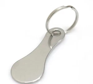 Trolley Münze Schlüsselanhänger Supermarkt £1 Pfund Einkaufswagen Medaille Halter - Bild 1 von 3