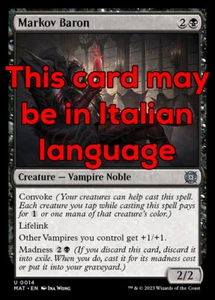 MTG MARKOV BARON 14 EXC - BARONE MARKOV - MAT - MAGIC - Picture 1 of 1
