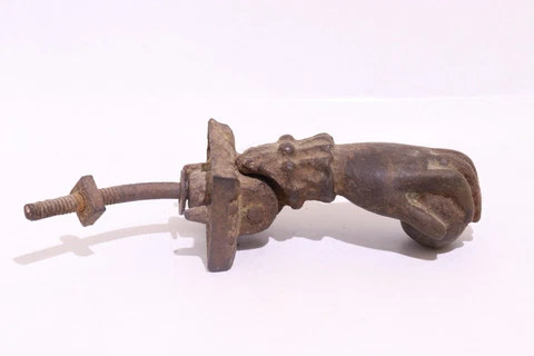 Vintage Original Hand Of Fatima Cast Iron Door Knocker,Hand Ball Cover