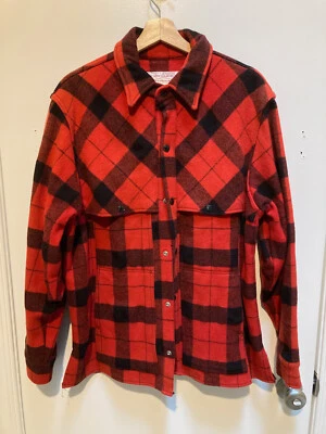 Vintage Men’s Filson Mackinaw Cruiser Red Buffalo Plaid Jacket Size XL EUC USA - Image 1 of 4