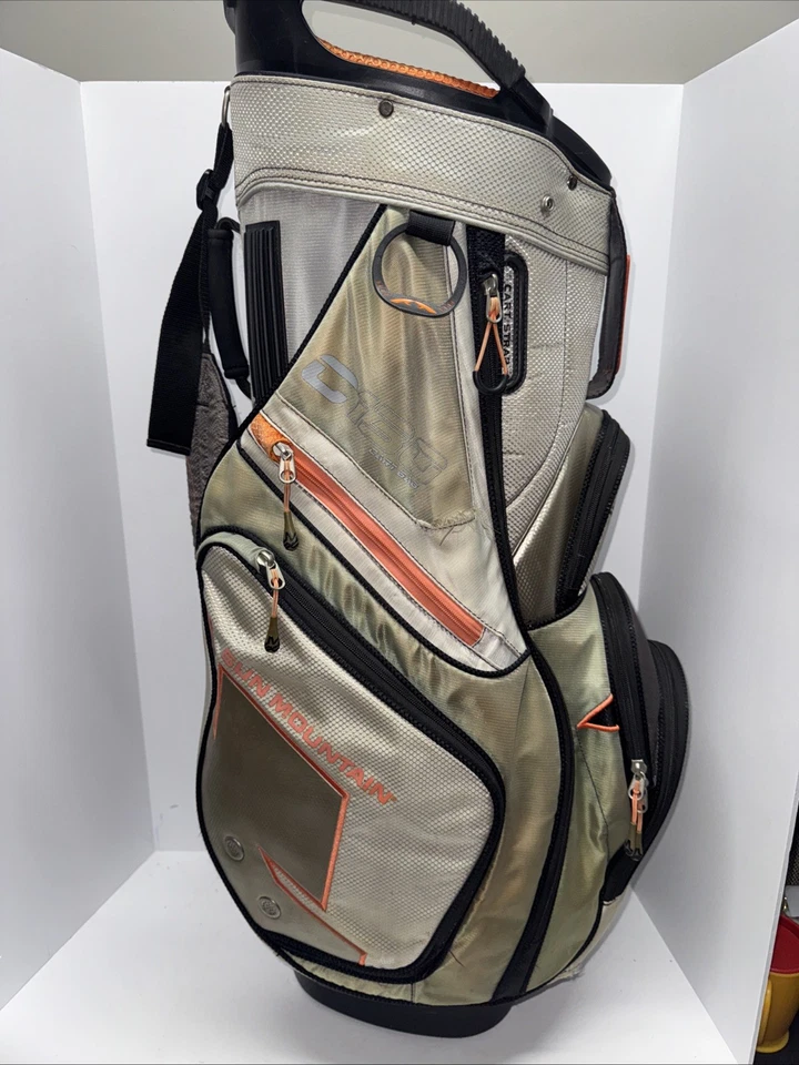 Bolsa de carro de golf SUN MOUNTAIN C130, 14 vías, naranja/gris, C-130 Foto 1 de 4