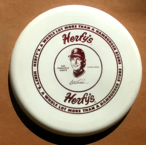 1973 HERFY'S Frisbee San Francisco Giants Dave Radar 1 of 4 - Picture 1 of 2