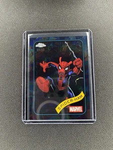 2025 Topps Chrome Marvel Spider-Ham Black /10 - Picture 1 of 2