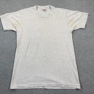 Camiseta Fruit of the Loom Hombre L Gris Hecha en EE. UU. Puntada Única De Colección Años 90 Básica - Imagen 1 de 7