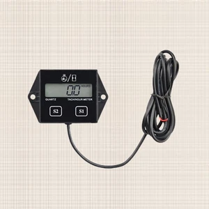 1 Set of Motorcycle LCD Display Spark Plugs Tach Hour Meter with Replaceable - Picture 1 of 11
