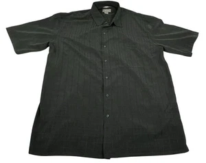 Bruno Black Sueded Microfiber Long Sleeve Button Up Shirt. Men's - Size 2XL Tall - Picture 1 of 5