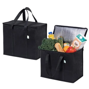 VENO 2er Pack Kühltaschen - Isoliert für Lebensmittellieferung, faltbar und wiederverwendbar... - Bild 1 von 8