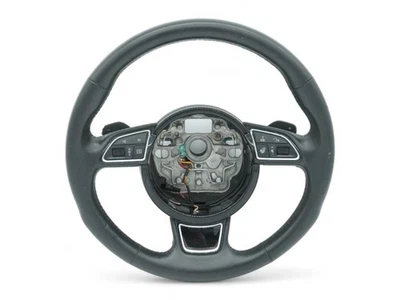 2016 - 2018 Audi A6 C7 Leather 3 Spoke Steering Wheel Heated Shift Paddle Oem Foto 1 de 4