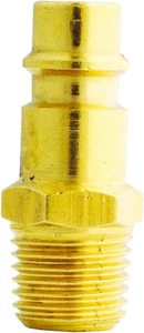 Enchufe de aire de latón S-762 3/8" MNPT HIGHFLOWPRO™ estilo V/intercambio europeo - Imagen 1 de 3