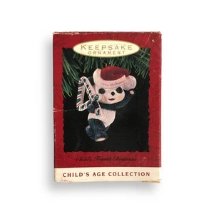Child's Fourth Christmas Hallmark Keepsake Ornament Panda Bear Dated 1993 - Picture 1 of 5