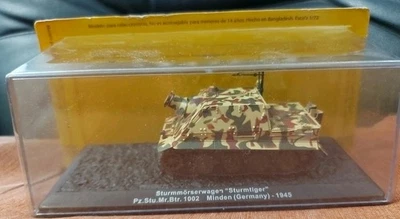 DIE CAST 1/72 TANK " STURMMORSERWAGEN - STURMTIGER - PZ.STU.BTR.1002 MINDEN (... - Immagine 1 di 2