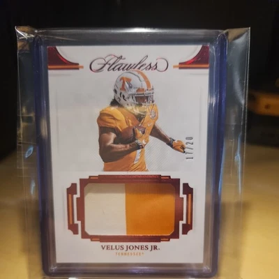  Tennessee Volunteers Velus Jones  2022 Flawless #17/20  2 Color Patch - Image 1 of 2