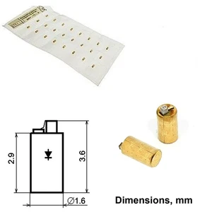 Microwave X, Ku-Band Gunn Oscillator Diode 8.15 -17.85 GHz 30mW 3A735D Gold USSR - Picture 1 of 3