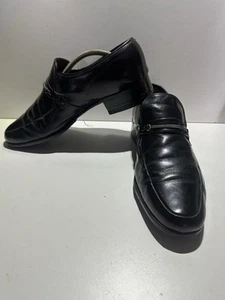 Loake Black Leather Penny Loafer Size 9.5 UK - Picture 1 of 10