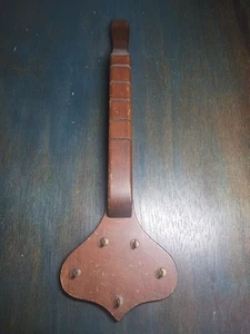 Vintage Wooden 5 Slotted Letter Holder and Key Hook Wall Hanging - Fast Shipping - Picture 1 of 6