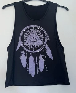 Evil Eye Black Top Size S 10 - Imagen 1 de 3