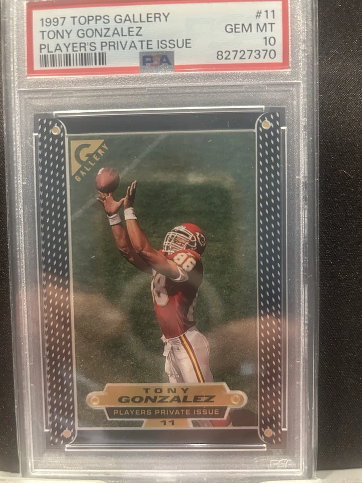 Topps Gallery 1997 - Tony Gonzalez #11 (RC) PSA10 Población 9 (PPI) Foto 1 de 2