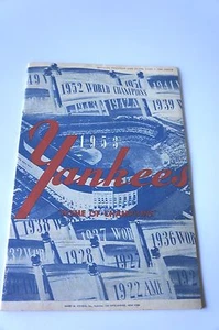 New York Yankees 1953 Yankee Stadium Home of the Champions Program & Score Card - Picture 1 of 3