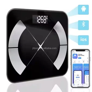 Personenwaage Körper Waage digital Display Bluetooth mit APP 180Kg BMI BMR 26 cm - Bild 1 von 17