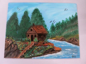 11x14 Acryl Gemälde Flüsse Biegung von lokalen Hobbykünstlern - Bild 1 von 2