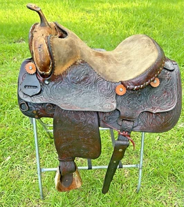 16” Billy Cook Maker Reiner Equitation Show Western Saddle Amye Gamblin AS IS - Picture 1 of 24
