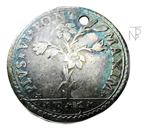 Bologna-Emilia Romagna (Pio VI) Carlino-5 Bolognini 1778 - Imagen 1 de 7