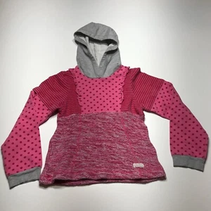 Naartjie Sweatshirt Girls Sz XXXXL (10 yrs) Hooded Pullover Pink Mixed Patterns - Picture 1 of 12