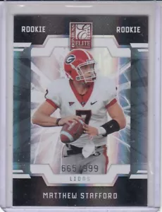 MATTHEW STAFFORD 2009 Donruss Elite #165 RC 665/999 Georgia Bulldogs/Lions - Bild 1 von 2