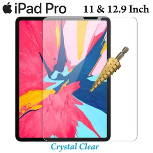 Tempered Glass & Soft Film Screen Protector for Apple iPad PRO 11 & 12.9 inch - Picture 1 of 5