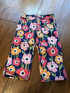 gymboree girls crop bright flower pants 7 - Picture 1 of 3