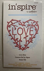 Spellbinders Shapeabilities Inspire: Love Vine Leafy Vine Flourished Heart Die - Imagen 1 de 4