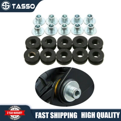 10Pcs Motorcycle Rubber Grommets Bolt For Honda Yamaha Suzuki Kawasaki Fairing - Image 1 of 4
