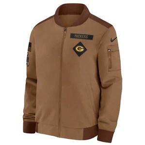 Chaqueta de bombardero con cremallera completa Green Bay Packers Nike 2024 Salute To Service para hombre 3XL - Imagen 1 de 6