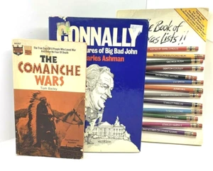 Lot of 3 Books Texas Lists John Connally Comanche Wars LBJ Farrah Dallas Kennedy - Picture 1 of 12