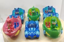 Lot of 11 PJ Masks Toys - 5 Action Figures & 6 Vehicles