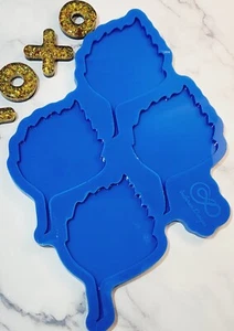 Leaf Silicone Mold Mould Resin Epoxy Mold DIY fall birch coaster 4" - Picture 1 of 4