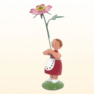WEHA Blumenkind Sommerblumenmädchen mit Heckenrose ca.12cm, 1113, Fachhändler - Bild 1 von 3