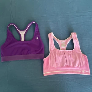 Champion Athletic Sports Bras, Pink and purple,Set Of 2, Size L - Picture 1 of 6