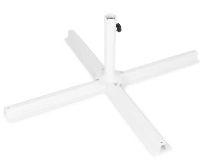 Ondis 24 Sonnenschirmständer Kreuzständer für Balkon, Terrasse & Garten weiß