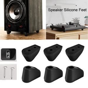 4/6PCS Silicone Feet Floor Standing Stand for Speaker Audio Record Player Base - Picture 1 of 17