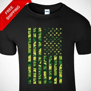 Amerikanische Flagge Herren T-Shirt Camouflage Patriotisch Neu USA Lustig Freizeit Camo Tee - Bild 1 von 57