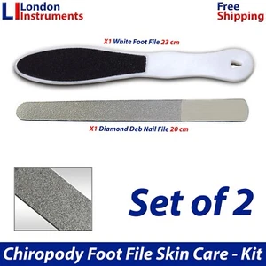 Chiropody Podiatry Diamond Nail File Toe Nail Care Foot File Hard Skin Remover - Picture 1 of 5