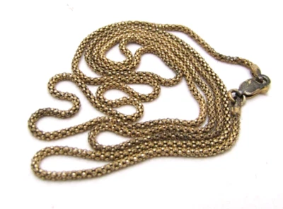 Collar de cadena de eslabones DANECRAFT de plata de ley 925 con recubrimiento de oro 29" de largo x 1,5 mm Foto 1 de 4